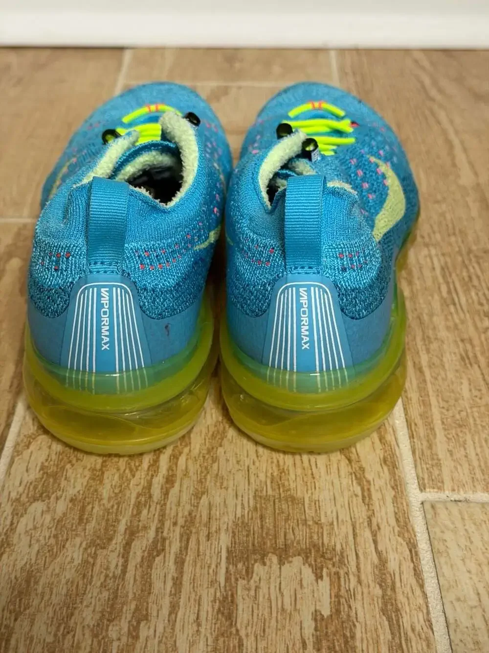 Nike Air VaporMax 2023 Flyknit Baltic Blue Citron Women's Size 6.5